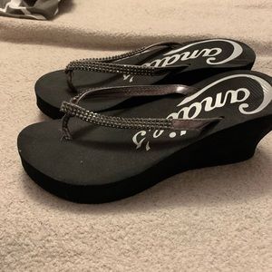 High heel flip flops